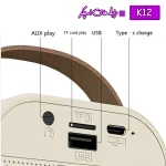 اسپیکر بلوتوثی قابل حمل مدل  ZQS_K12 - 2