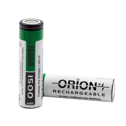 orion-18650-3-909702 باتری لیتیوم یون 3.7v سایز 18650 1500mAh برند ORION - 1